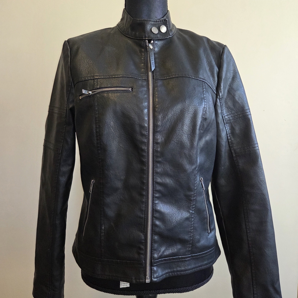 Women's Black Leather Jacket